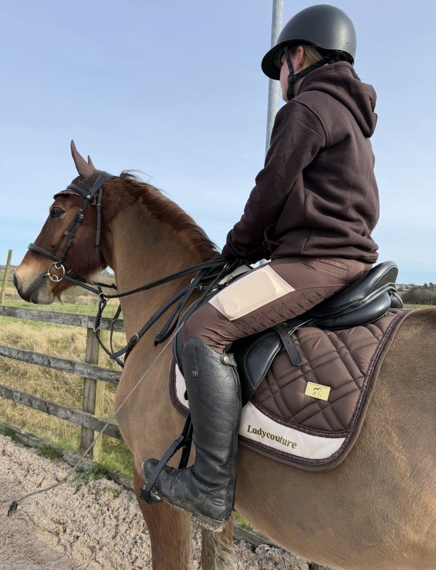 Coffee & Cream Cob Saddle Pads view 3
