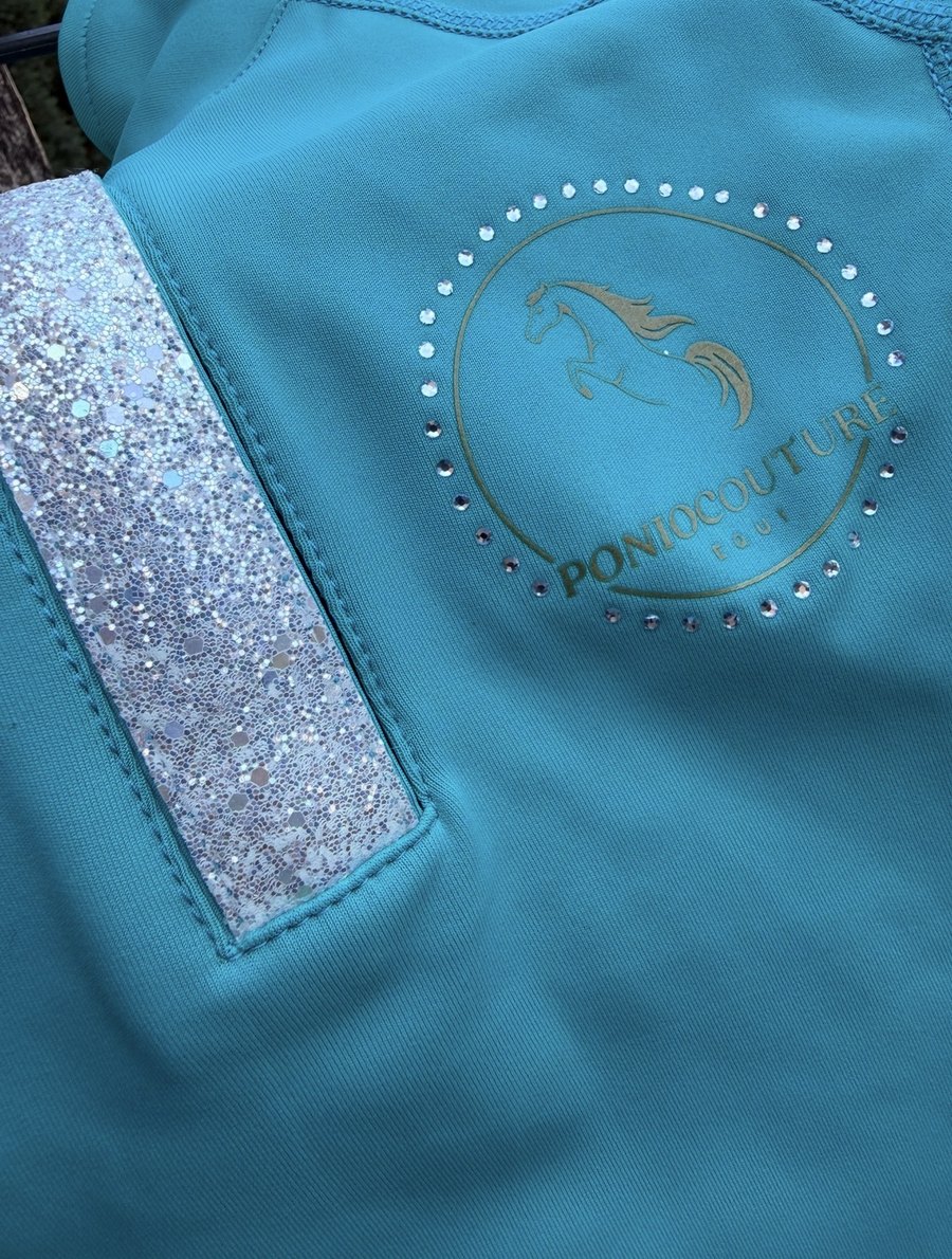 Turquoise Skylar Childrens Leggings view 4